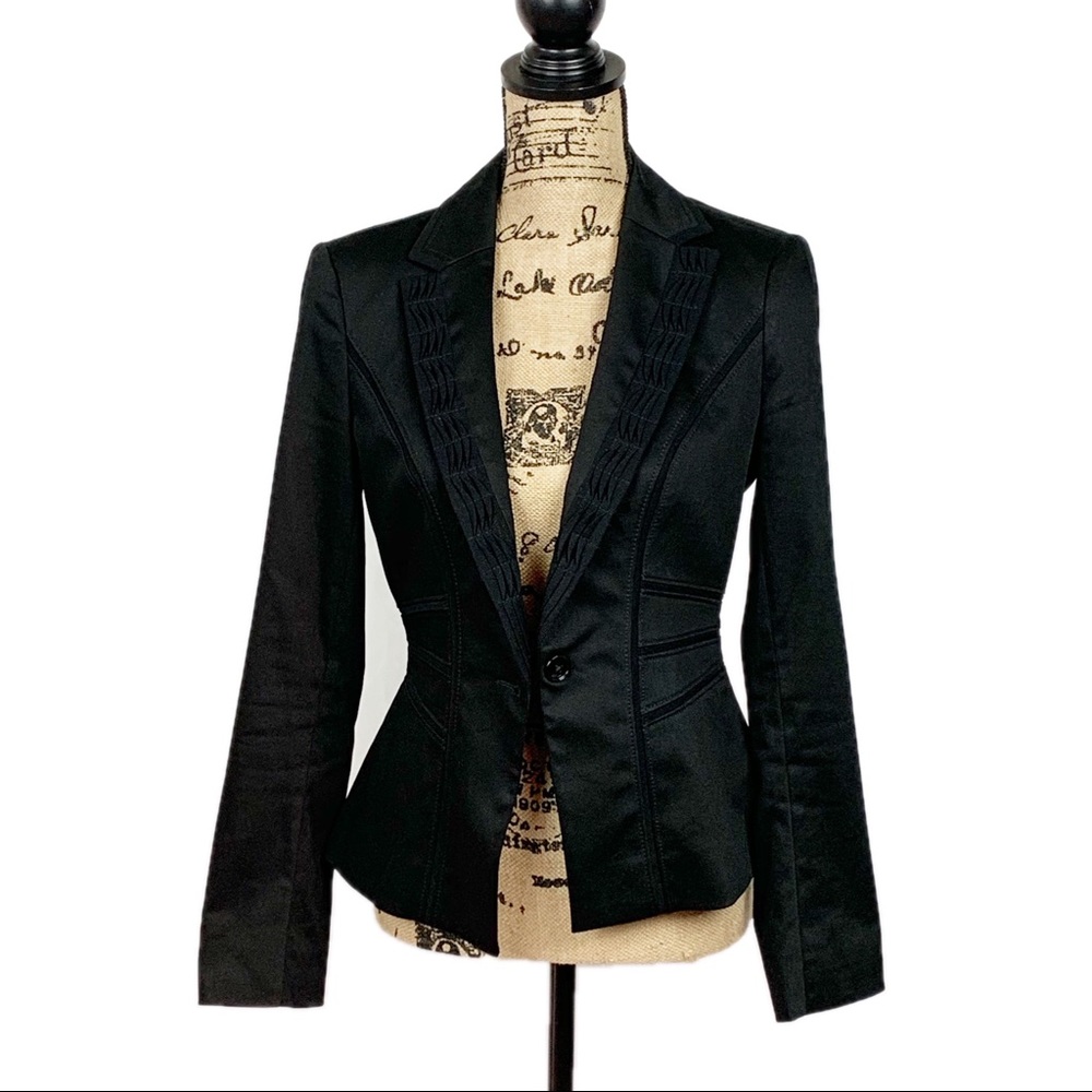White House Black Market One Button Blazer